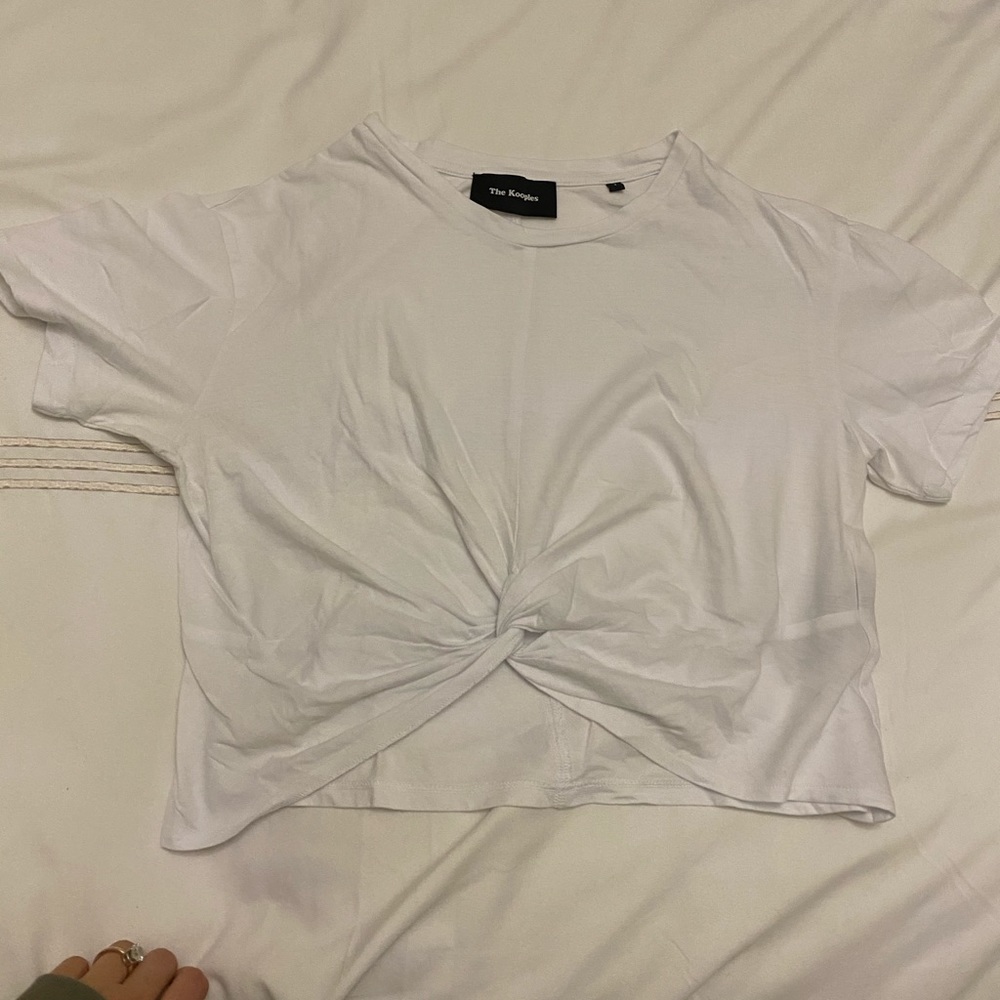 The kooples cropped T-shirt size 2